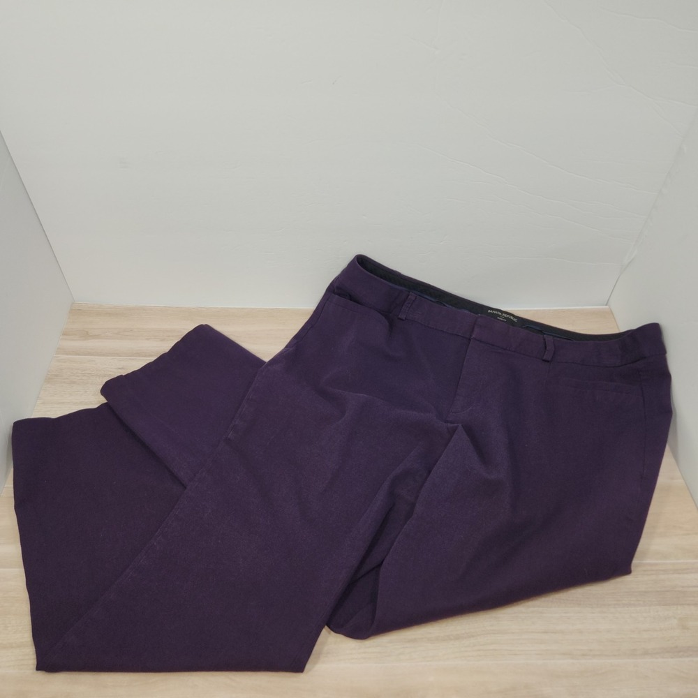 BANANA REPUBLIC Sloan Fit Women Purple(Grape) Ankle Pants Sz 14 Stretch Casual - Picture 8 of 9